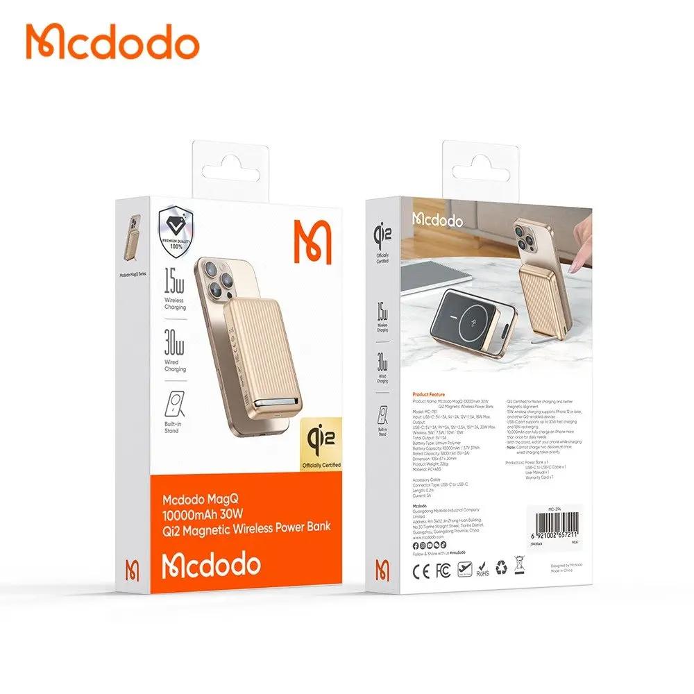 اوربانک وایرلس 10000 میلی‌آمپر ساعت مک دودو مدل MC-781 با فناوری Qi2